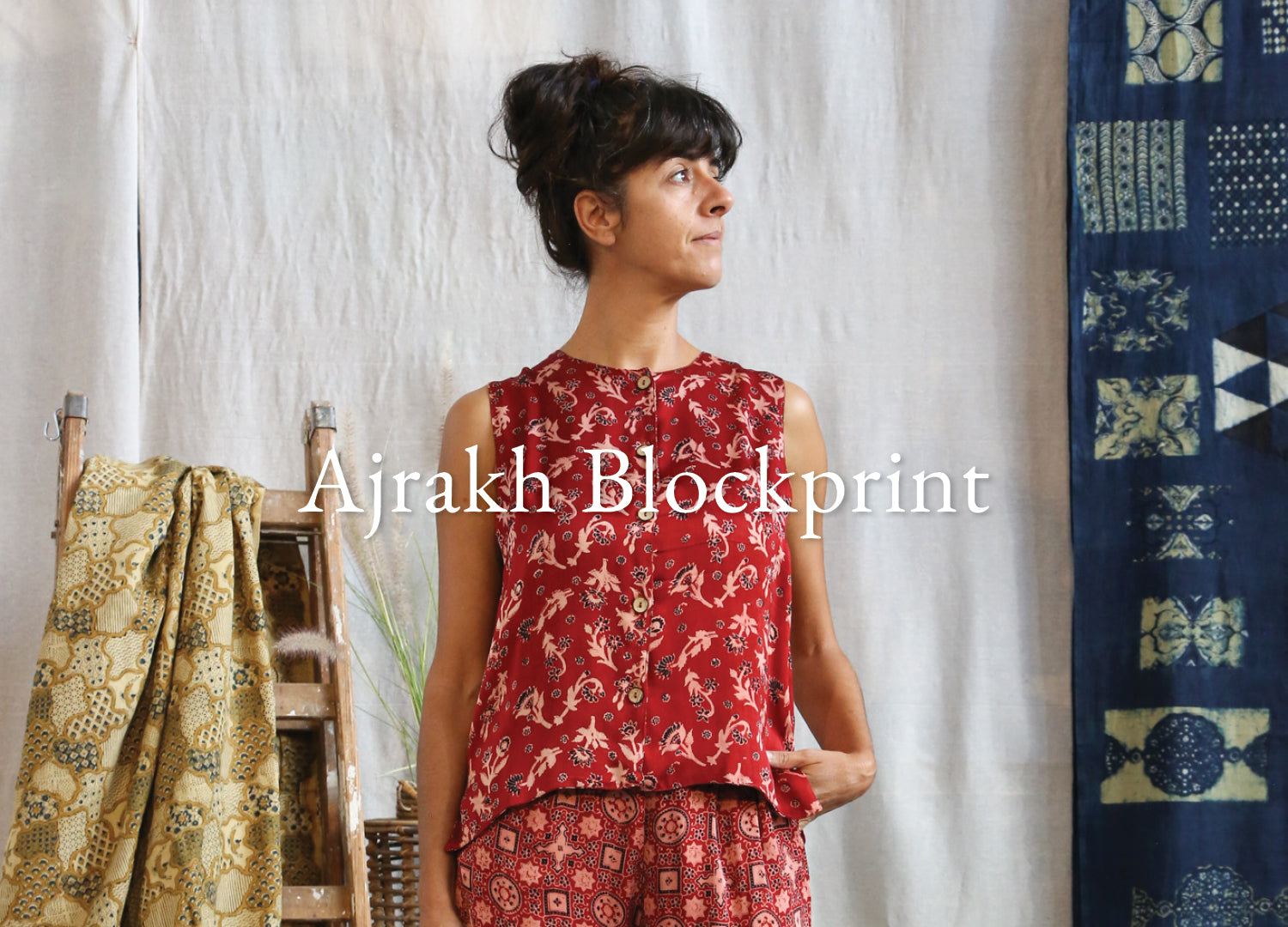 Ajrakh blockprinting by Sufiyan Khatri