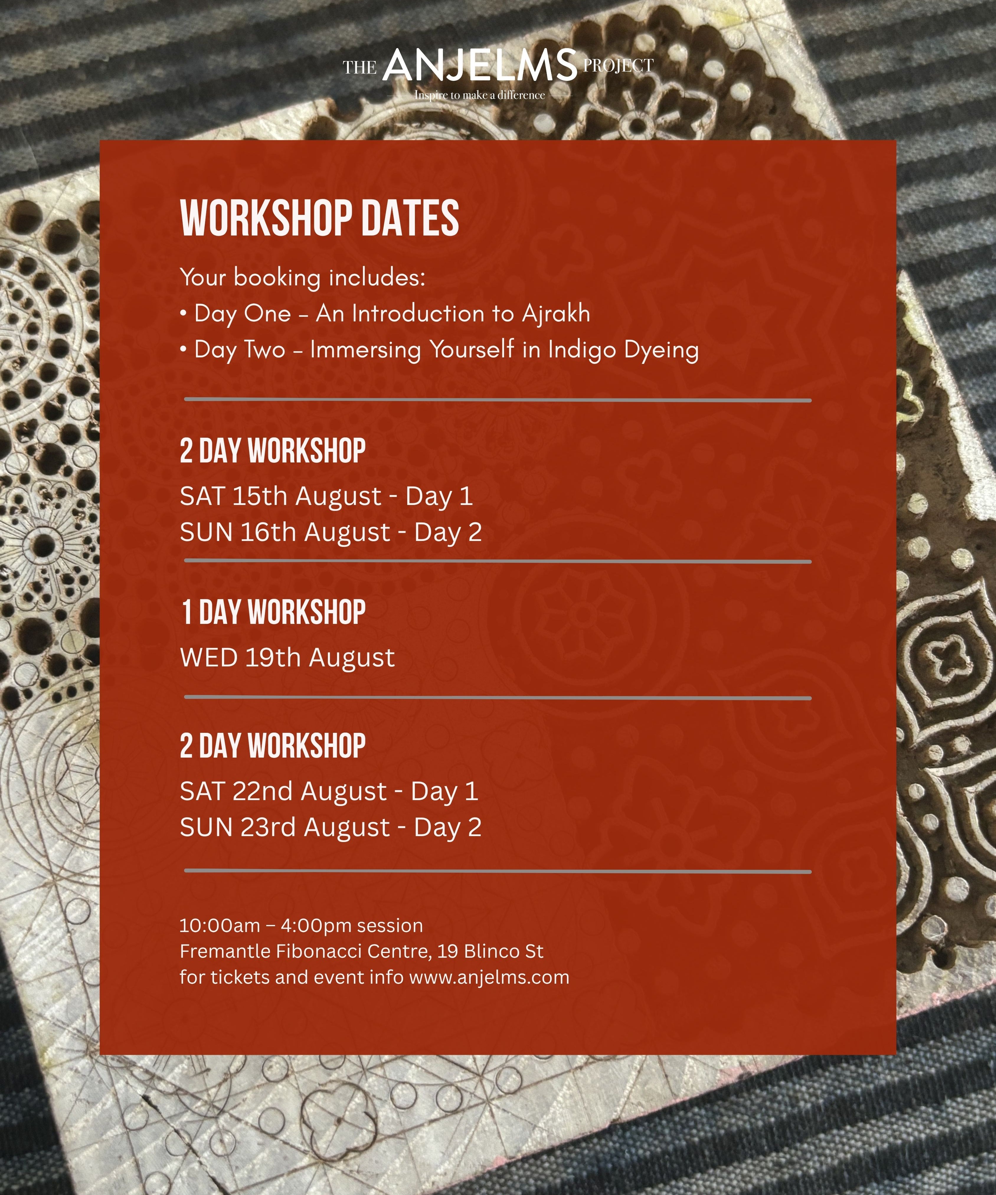 Ajrakh Workshop with Sufiyan Khatri