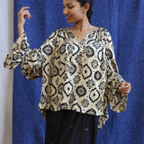 Ajrakh Bell Sleeve Top