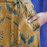 Ajrakh Cap Sleeve Long Dress