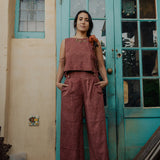 Ajrakh Cotton Button Pants