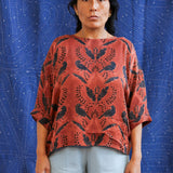 Ajrakh Half Sleeve Top