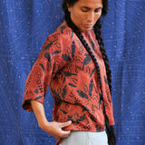 Ajrakh Half Sleeve Top