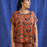 Ajrakh Short Sleeve Top