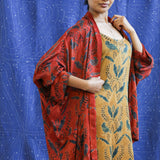Ajrakh Silk Kimono