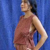 Ajrakh Tank Tie Top