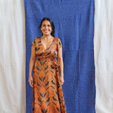 Ajrakh Wrap Tie Dress