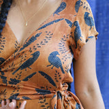 Ajrakh Wrap Tie Dress