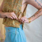 Ajrakh Tank Tie Top