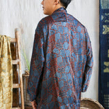 Ajrakh Silk Kimono