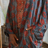 Ajrakh Silk Kimono
