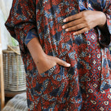 Ajrakh Silk Kimono