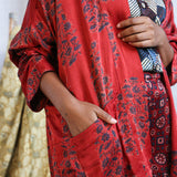 Ajrakh Silk Kimono