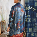 Ajrakh Silk Kimono
