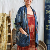 Ajrakh Silk Kimono
