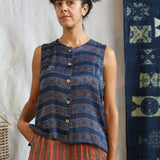 Ajrakh Vest Top