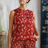 Ajrakh Vest Top