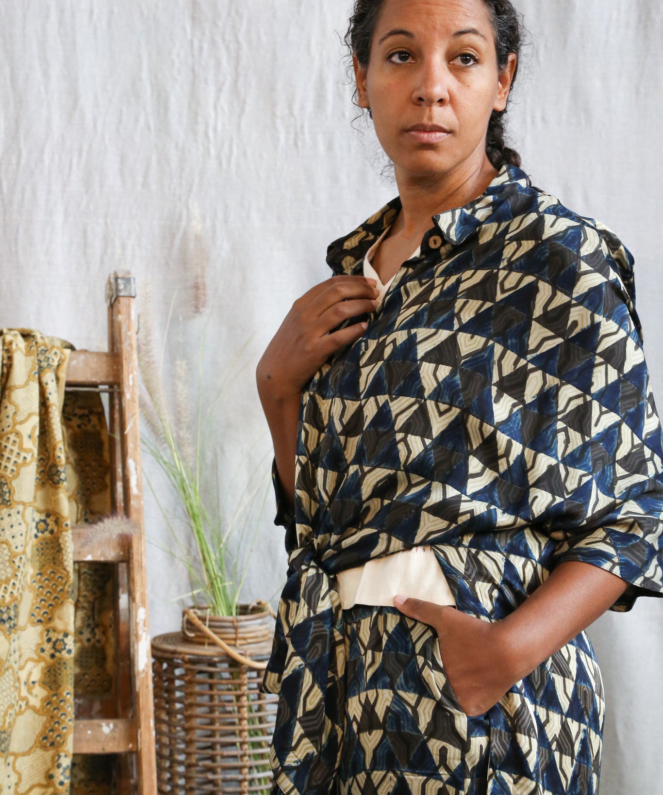 Ajrakh Oversized Shirt