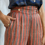 Ajrakh Button Pants