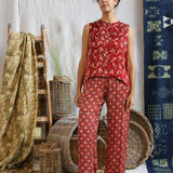 Ajrakh Button Pants