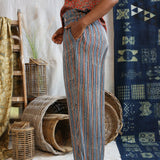 Ajrakh Button Pants