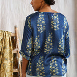 Ajrakh Half Sleeve Top