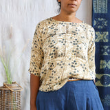 Ajrakh Half Sleeve Top