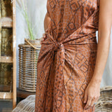 Ajrakh Wrap Dress