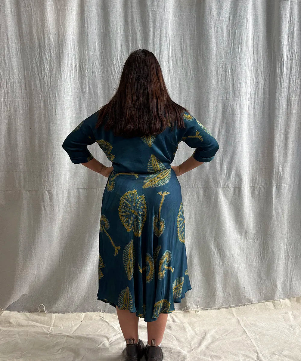 Ajrakh Midi Wrap Skirt