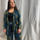 Ajrakh Silk Kimono
