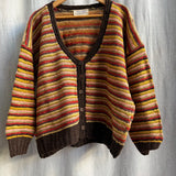 Stripe Oversized Cardigan