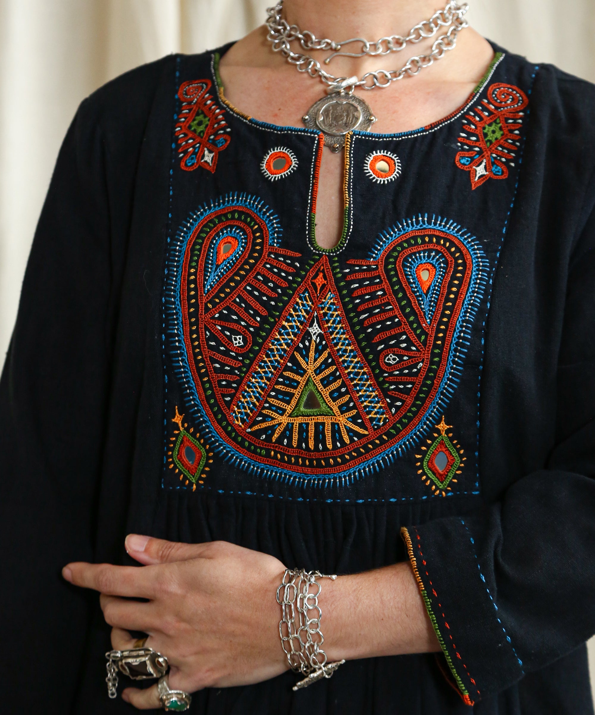 Embroidered Long Dress