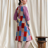 Plant Dyed Patchwork Shift Dress