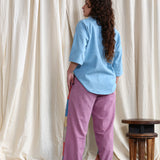Patchwork Button Pants