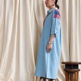 Collared Patchwork Dress