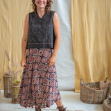 Ajrakh Maxi Wrap Skirt