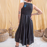 Blue Mormon Wrap Dress