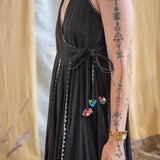 Blue Mormon Wrap Dress