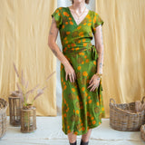 Ajrakh Wrap Tie Dress