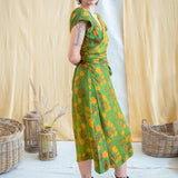 Ajrakh Wrap Tie Dress