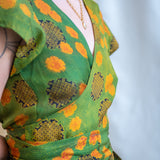 Ajrakh Wrap Tie Dress