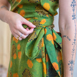 Ajrakh Wrap Tie Dress