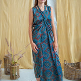 Ajrakh Wrap Dress