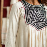 Black Kala Embroidered Dress