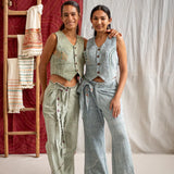 High Waist Tie Pants