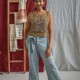 Appliqué Patch Tank Tie Top