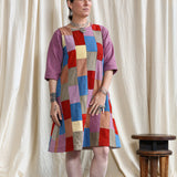 Plant Dyed Patchwork Shift Dress