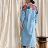 Collared Patchwork Dress