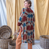 Clamp Dyed Oversized Shirt