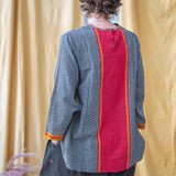 Embroidered Shoulder Check Shirt